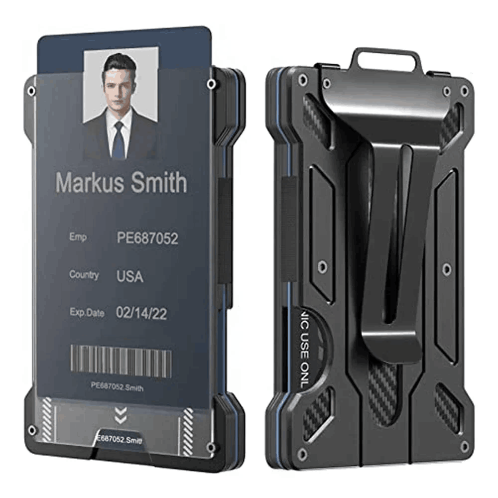 Money Clip Slim - Tarjetero de Visita Delgado RFID para