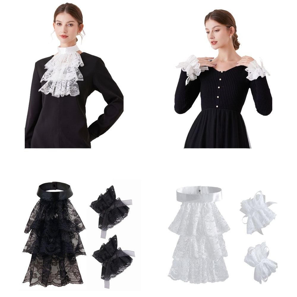 Men'S Victorian Accessories - Cuello Jabot de Encaje Victoriano de