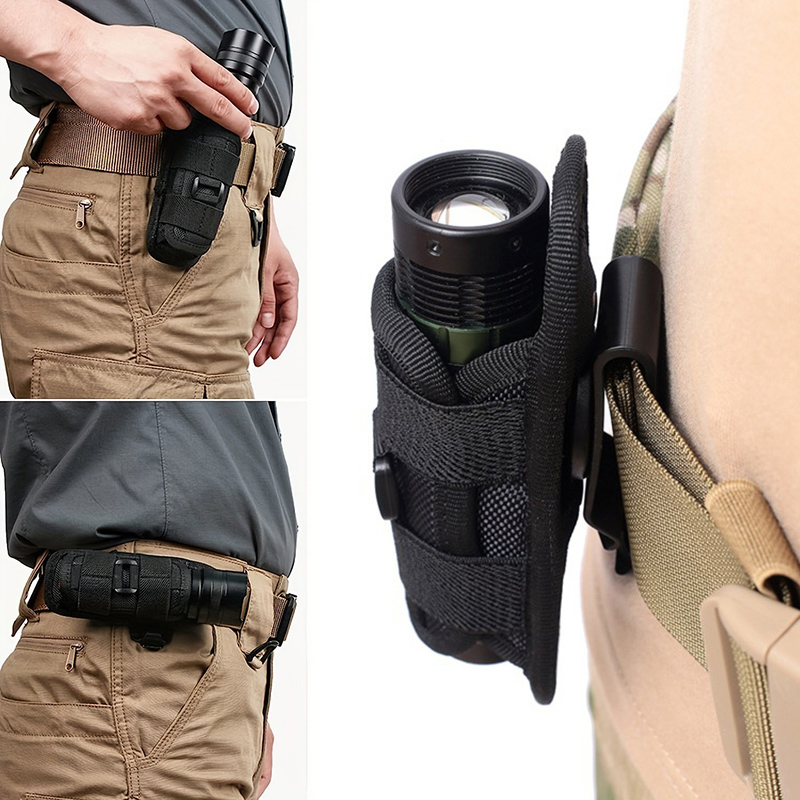 Men Accessories Kit Bag - Bolsa para linterna táctica, cinturón, bolsa