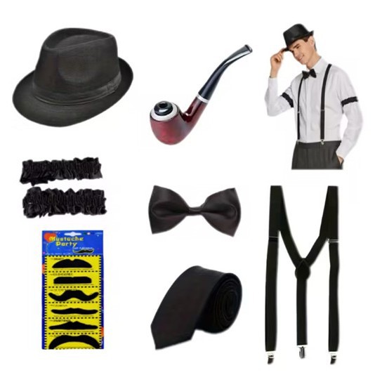 Men'S Accessories In The 1920S - Disfraz de gangster estilo Gatsby de