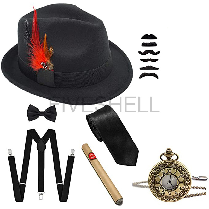 Men'S Accessories In The 1920S - Conjunto de accesorios de disfraz de