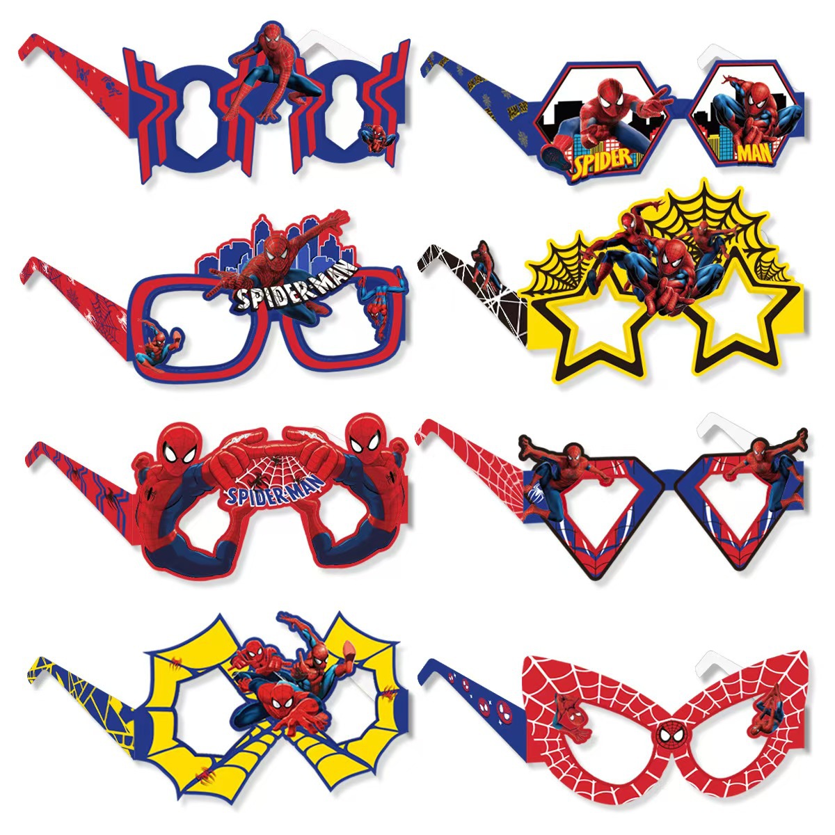 Men Accessories For Birthday Gift - 8 Piezas de Gafas de Papel