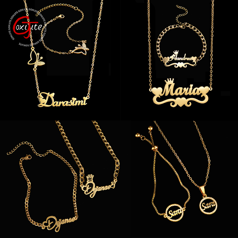 Mens Accessories Style - Goxijite-collar con nombre personalizado para mujer,