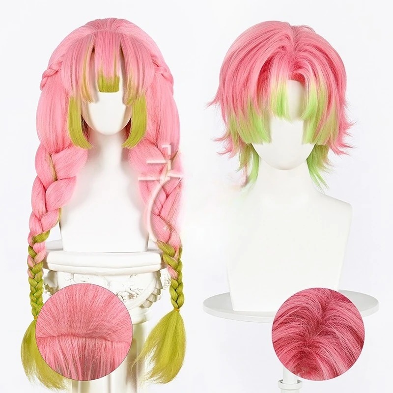 Men'S Suit Accessories - Peluca de Cosplay Kanroji Mitsuri, peluca