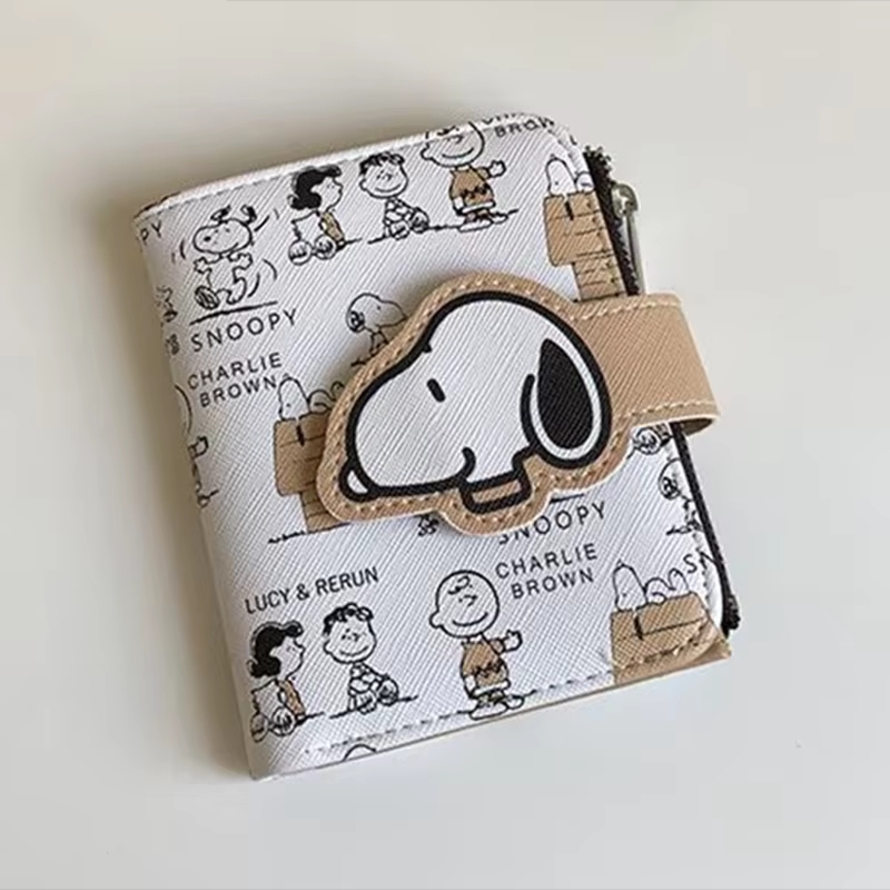 Men Accessories For Birthday Gift - Monedero Snoopy, Cartera Corta con Diseño