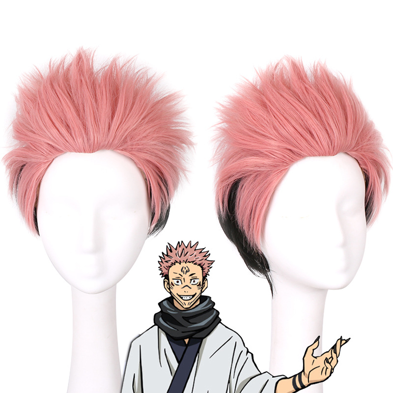 Mens Accessories Style - Peluca de cosplay de Sukuna de