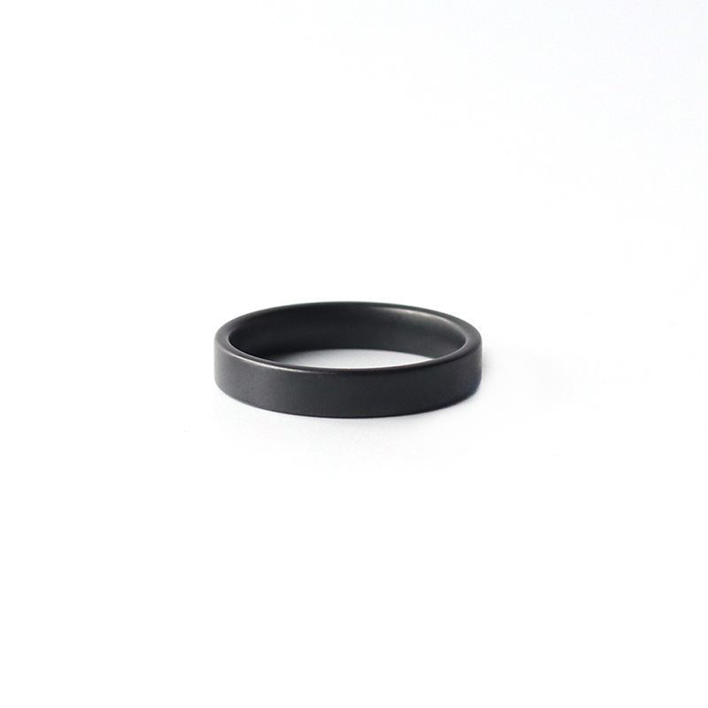 Men'S Accessories Essentials - Anillo de cerámica negro mate de