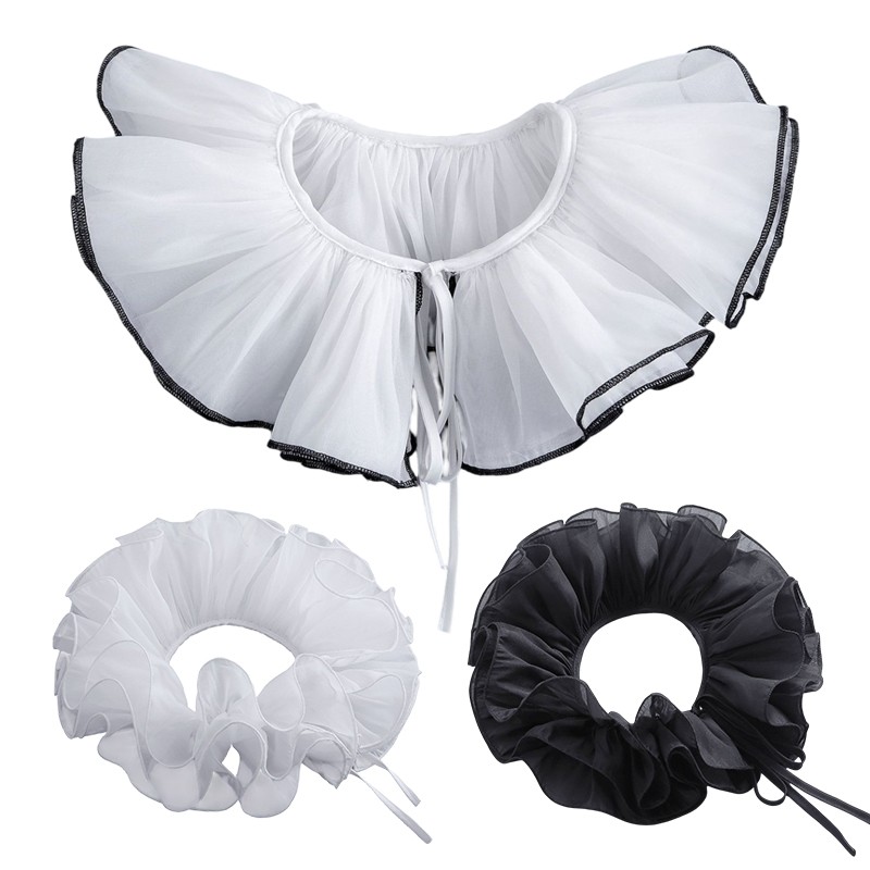 Men'S Victorian Accessories - Cuello Falso Victoriano Elegante con Volantes