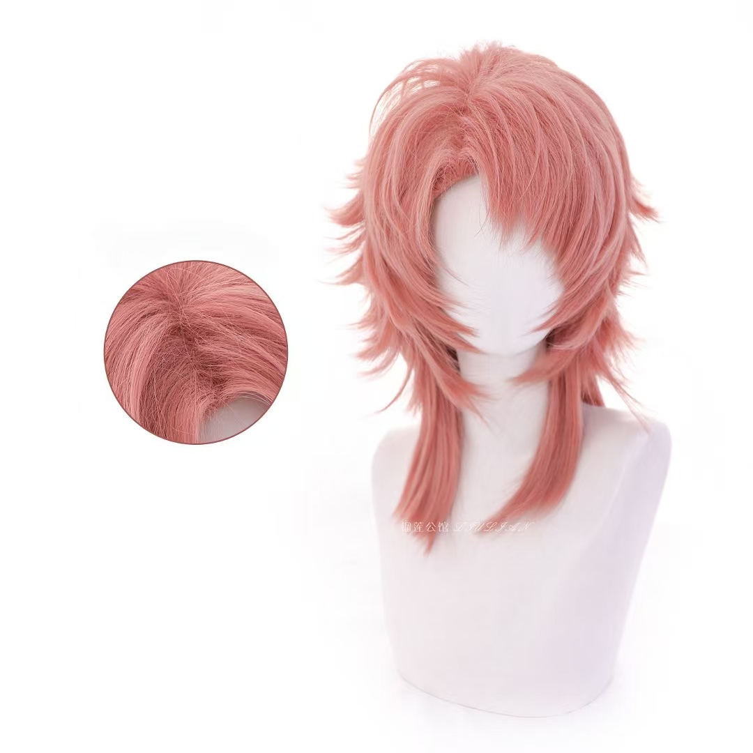 Peluca de Cosplay Sabito Rosa  - Mens Accessories Style reseña y precio