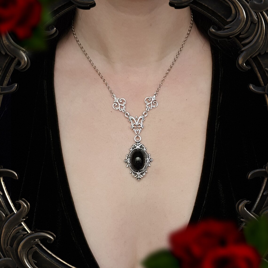 Collar con Cameo de Vampiro, C - Men'S Victorian Accessories reseña y precio