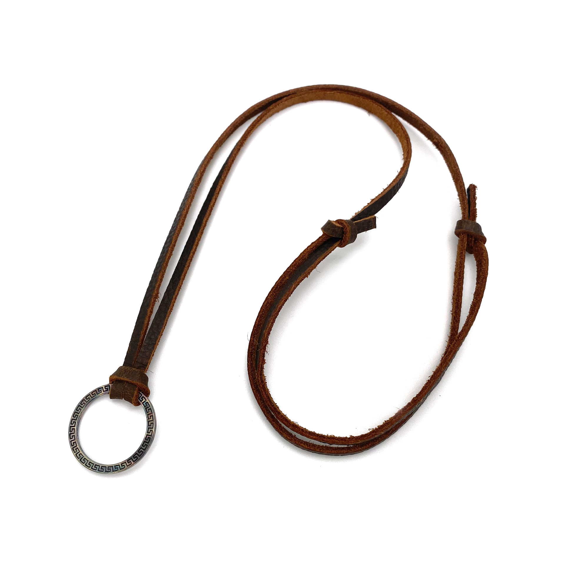 Collar de piel de vaca de cuer - Men'S Accessories On Sale reseña y precio