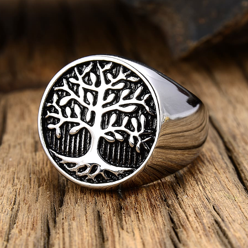Anillo clásico de árbol de ele - Signet Ring Men reseña y precio