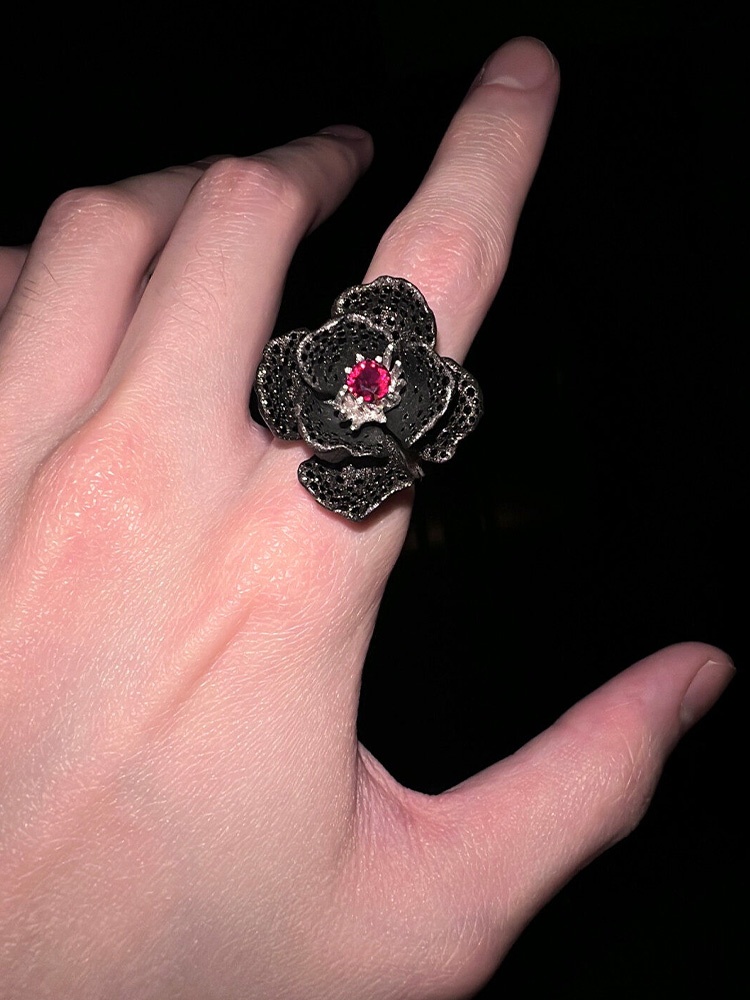 Anillo Abierto con Gema Centra - Men'S Victorian Accessories reseña y precio