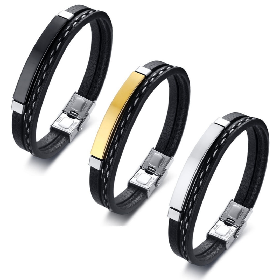 Pulseras de cuero genuino para - Men'S Accessories On Sale reseña y precio