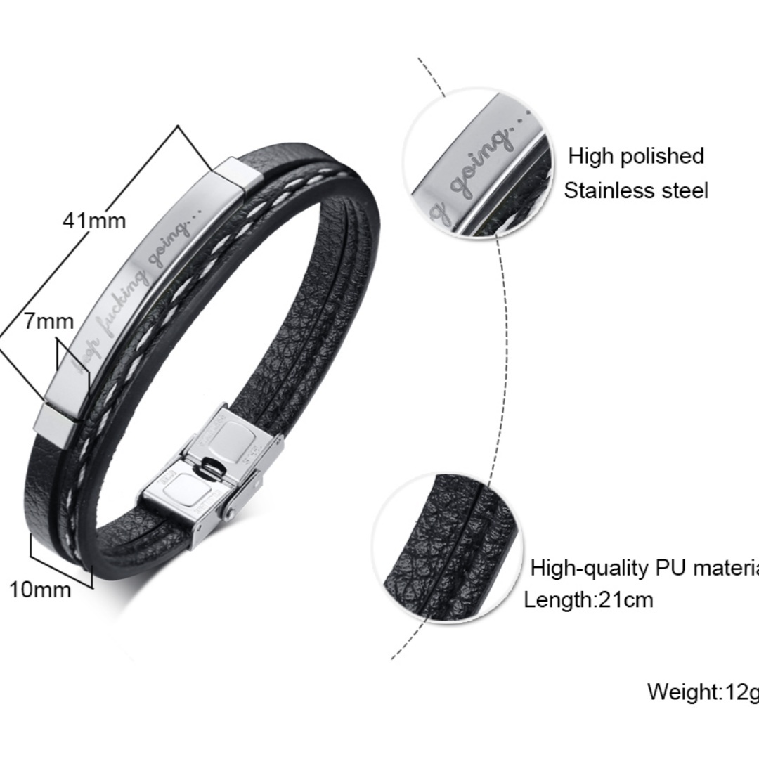 Pulseras de cuero genuino para - Men'S Accessories On Sale reseña y precio