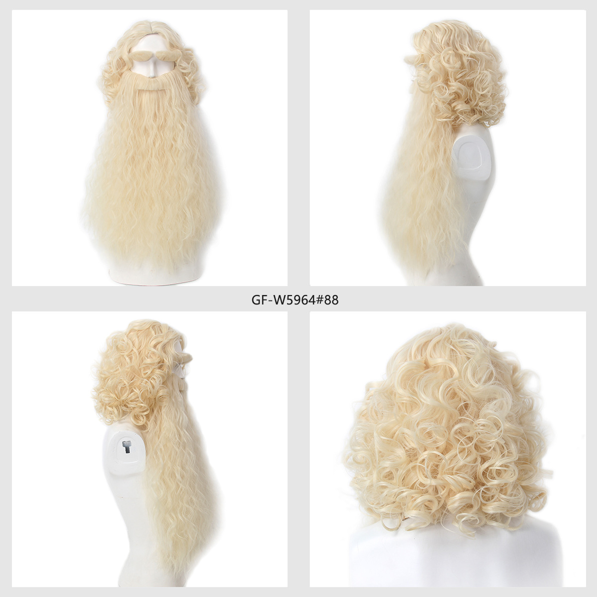 Peluca de pelo de Papá Noel de - Mens Accessories Style reseña y precio