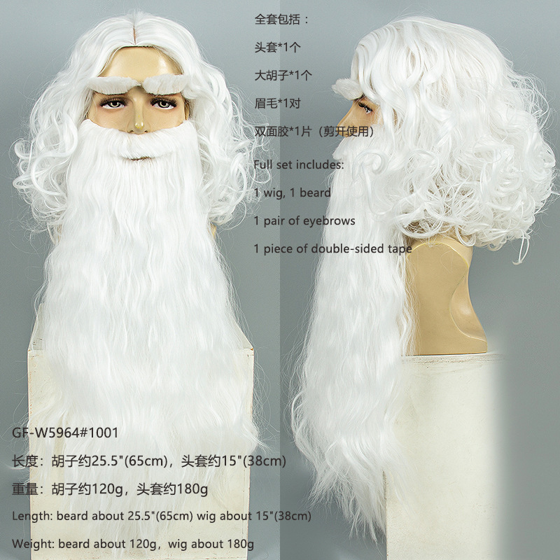 Peluca de pelo de Papá Noel de - Mens Accessories Style reseña y precio