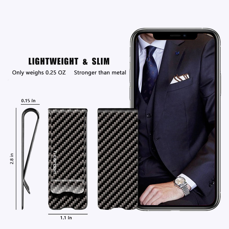 Clip de fibra de carbono para  - Money Clip Slim reseña y precio