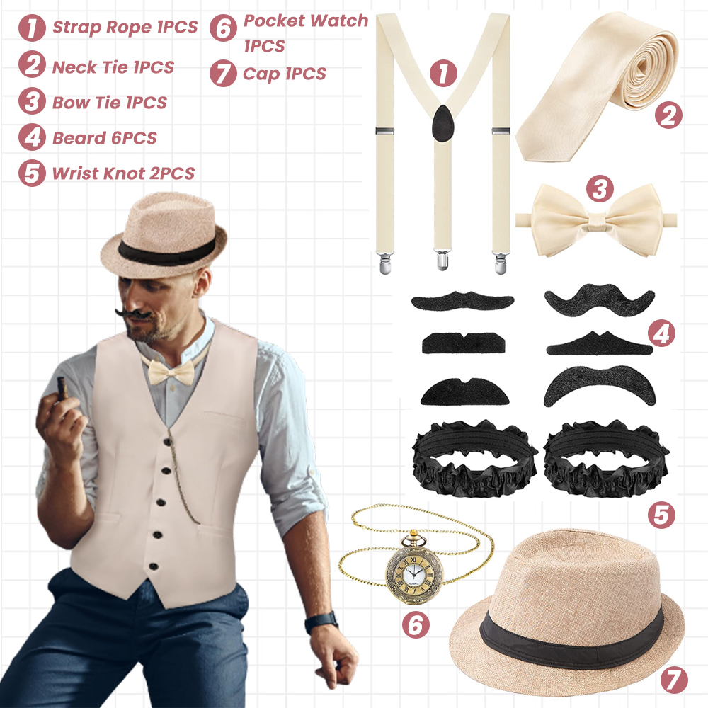 Conjunto de accesorios para di - Men'S Accessories In The 1920S reseña y precio