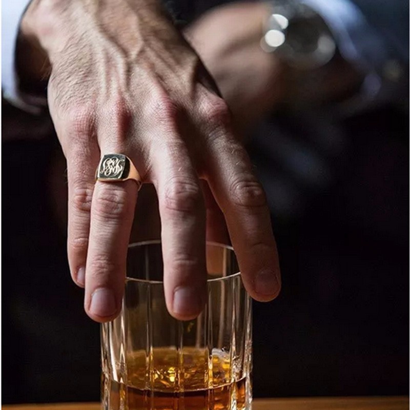 Anillo de sello personalizado  - Signet Ring Men reseña y precio