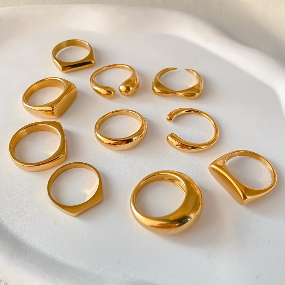 Anillos de sello gruesos de ac - Signet Ring Men reseña y precio