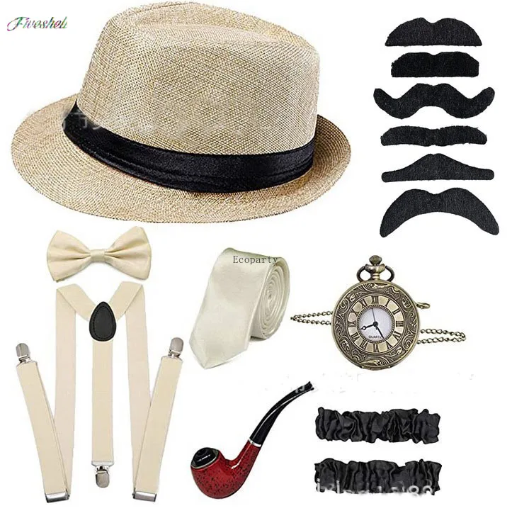 Disfraz de Cosplay del gran Ga - Men'S Accessories In The 1920S reseña y precio