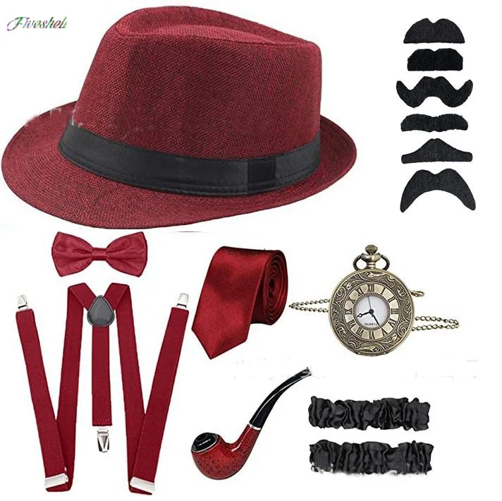 Disfraz de Cosplay del gran Ga - Men'S Accessories In The 1920S reseña y precio