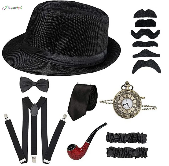 Disfraz de Cosplay del gran Ga - Men'S Accessories In The 1920S reseña y precio