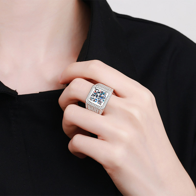 Anillo de Sello Cuadrado de Mo - Signet Ring Men reseña y precio