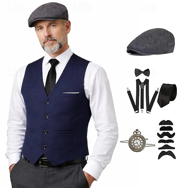 Traje de gángster estilo Gatsb - Men'S Accessories In The 1920S reseña y precio