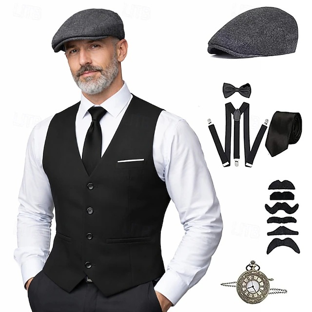 Traje de gángster estilo Gatsb - Men'S Accessories In The 1920S reseña y precio