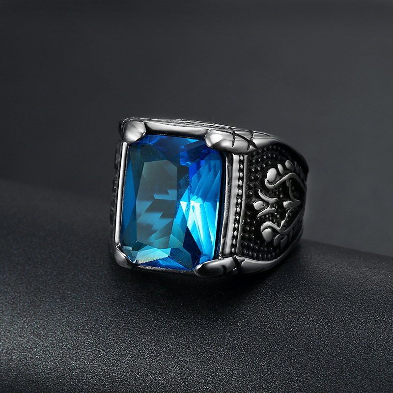 Anillo de acero inoxidable 316 - Signet Ring Men reseña y precio
