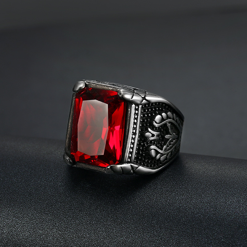 Anillo de acero inoxidable 316 - Signet Ring Men reseña y precio