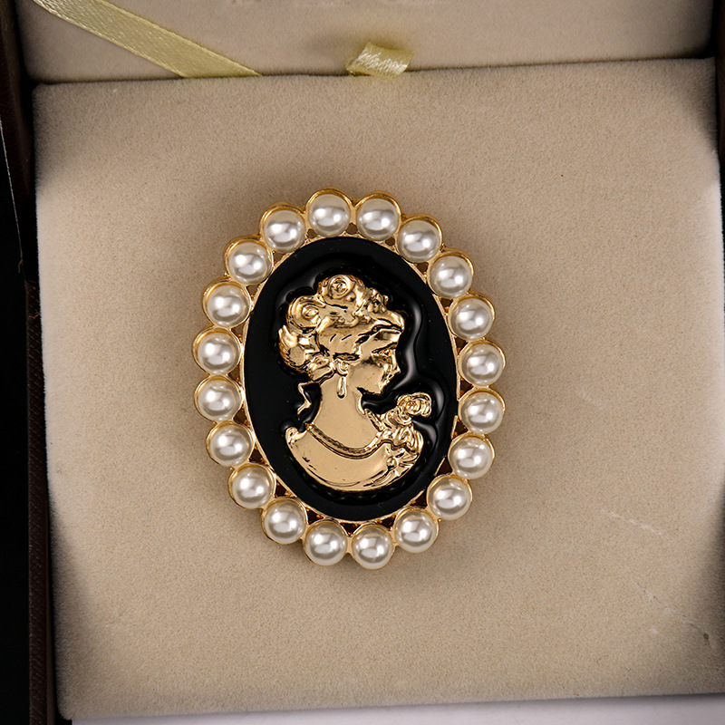 Broche de camafeo de perlas de - Men'S Victorian Accessories reseña y precio