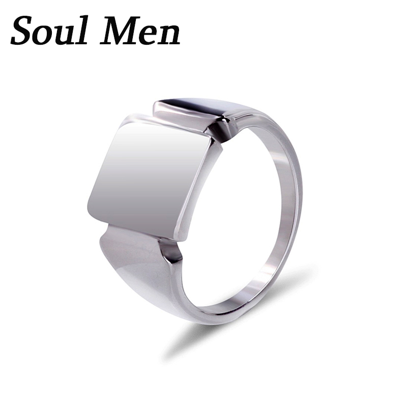 Soul Men Anillos de acero de t - Signet Ring Men reseña y precio