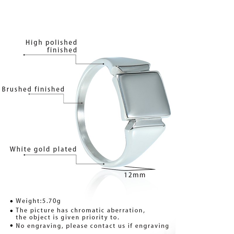 Soul Men Anillos de acero de t - Signet Ring Men reseña y precio