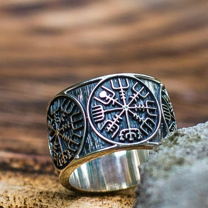Anillos de runa vikinga Vintag - Signet Ring Men reseña y precio