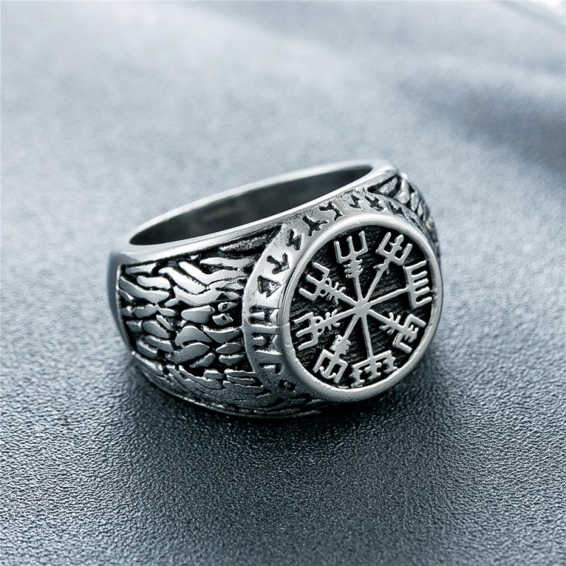 Anillos de runa vikinga Vintag - Signet Ring Men reseña y precio