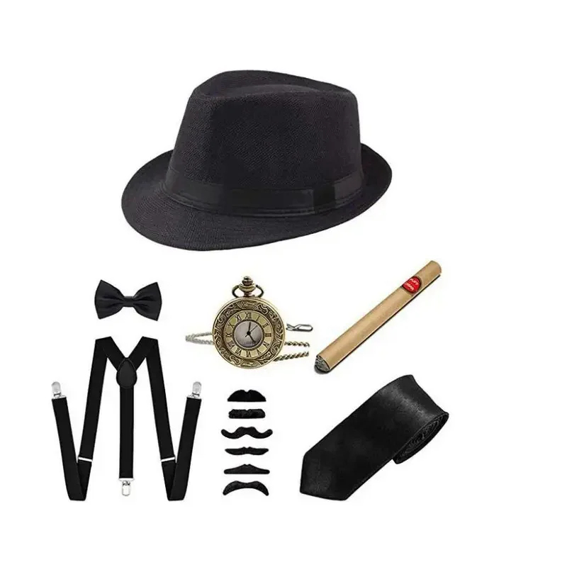 Conjunto de Disfraz de Gangste - Men'S Accessories In The 1920S reseña y precio