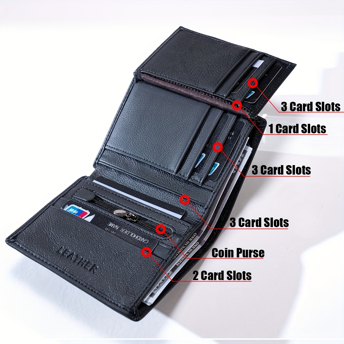 1 cartera de cuero distinguida - Money Clip Slim reseña y precio