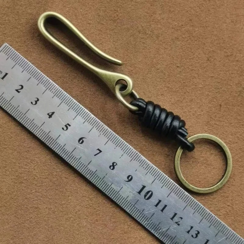 LLavero de cuero genuino tejid - Men'S Accessories On Sale reseña y precio