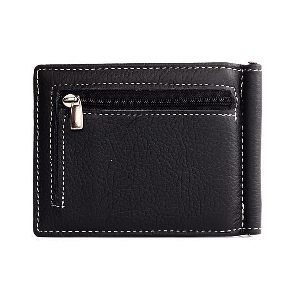 Mini billeteras de cuero genui - Money Clip Slim reseña y precio