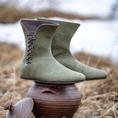Zapato medieval de cuero para  - Men'S Victorian Accessories reseña y precio