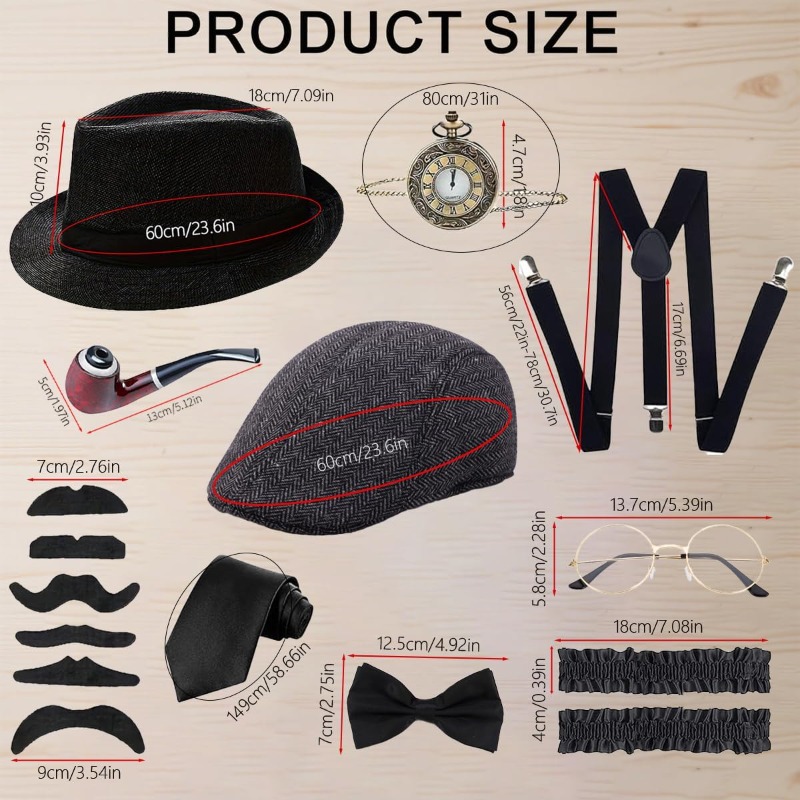Conjunto de accesorios de disf - Men'S Accessories In The 1920S reseña y precio