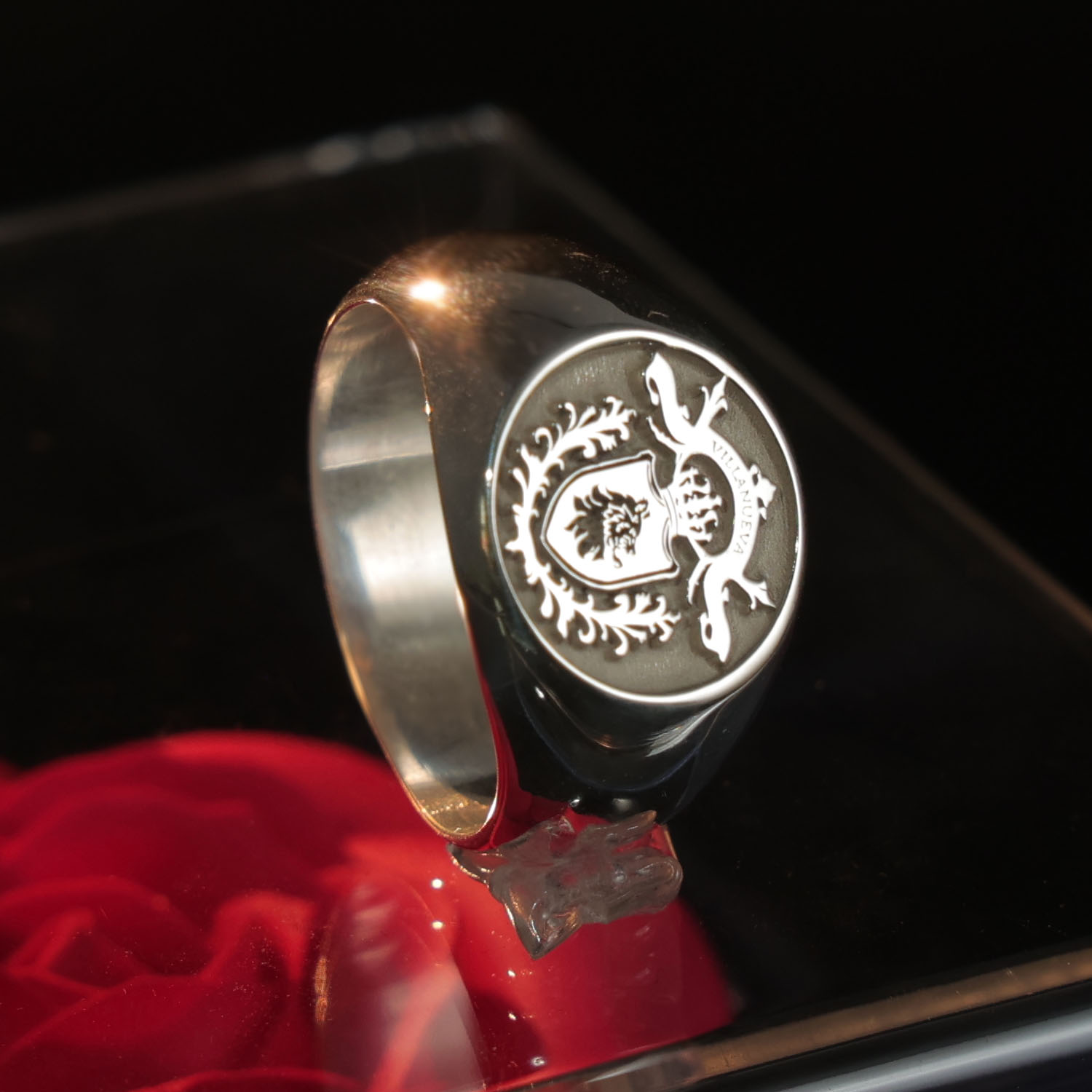Anillo de Plata Sólida 925 de  - Signet Ring Men reseña y precio