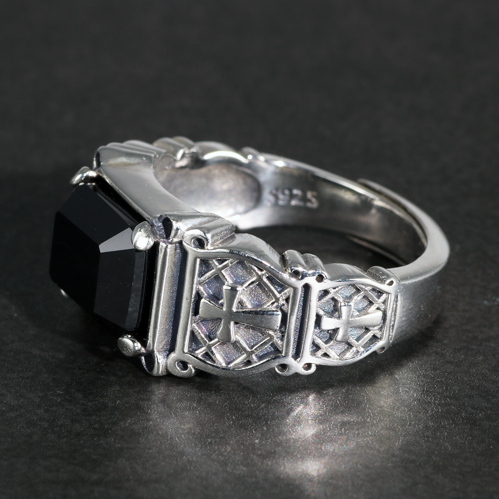 Vintage Punk plata 925 joyería - Signet Ring Men reseña y precio